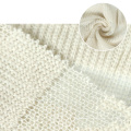 Stock los warm warmthermisch weiß lose stricke polyester acryl rayon mischung Frauenpullover Stoff